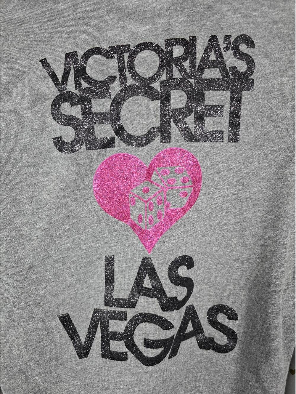 Victorias Secret BLING GLITTERED SUPERMODEL ESSENTIALS Las Vegas Hoodie Jacket S - Picture 5 of 5